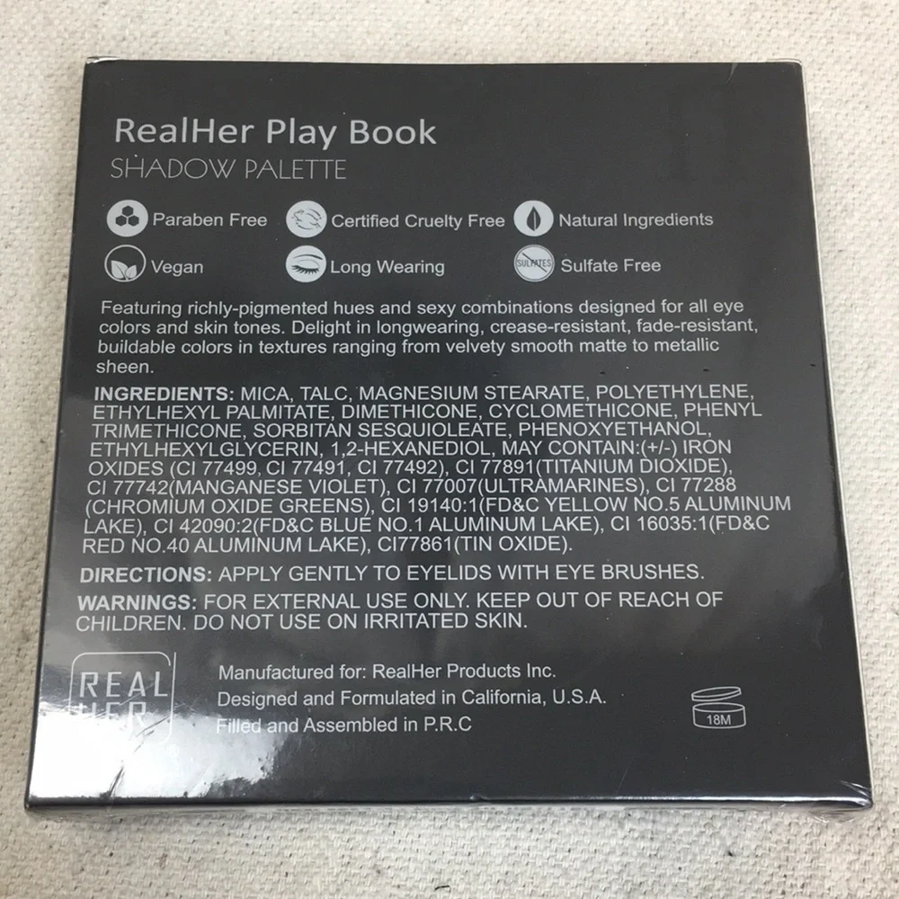 Real Her Shadow Palette Play Book